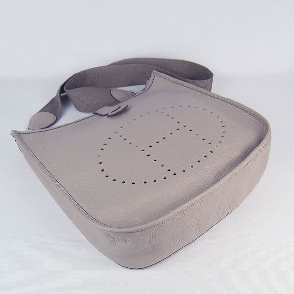 Luxury Hermes Evelyne I handbag H6309 grey silver