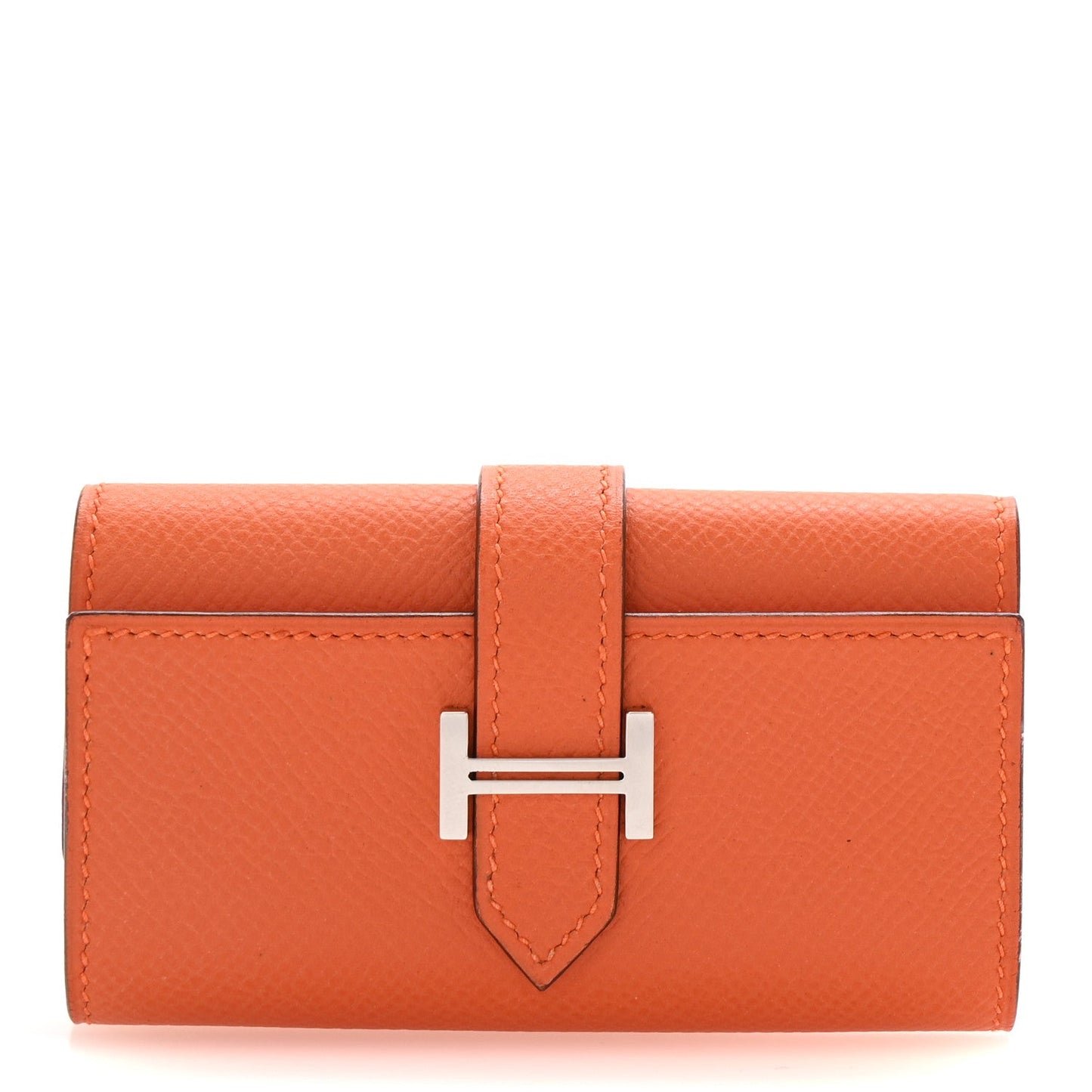 Hermes Epsom Bearn Multicles 4 Key Holder Orange