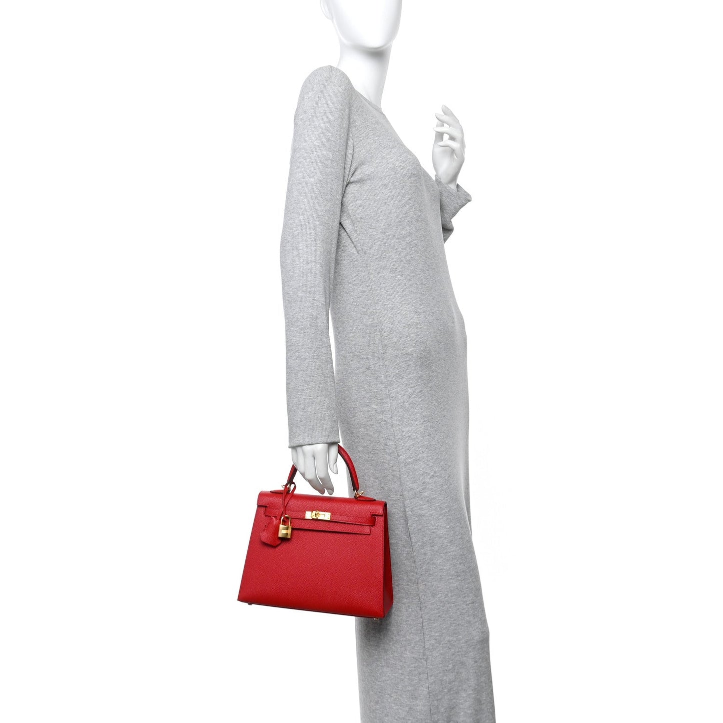 Hermes Epsom Kelly Sellier 25 Rouge Casaque
