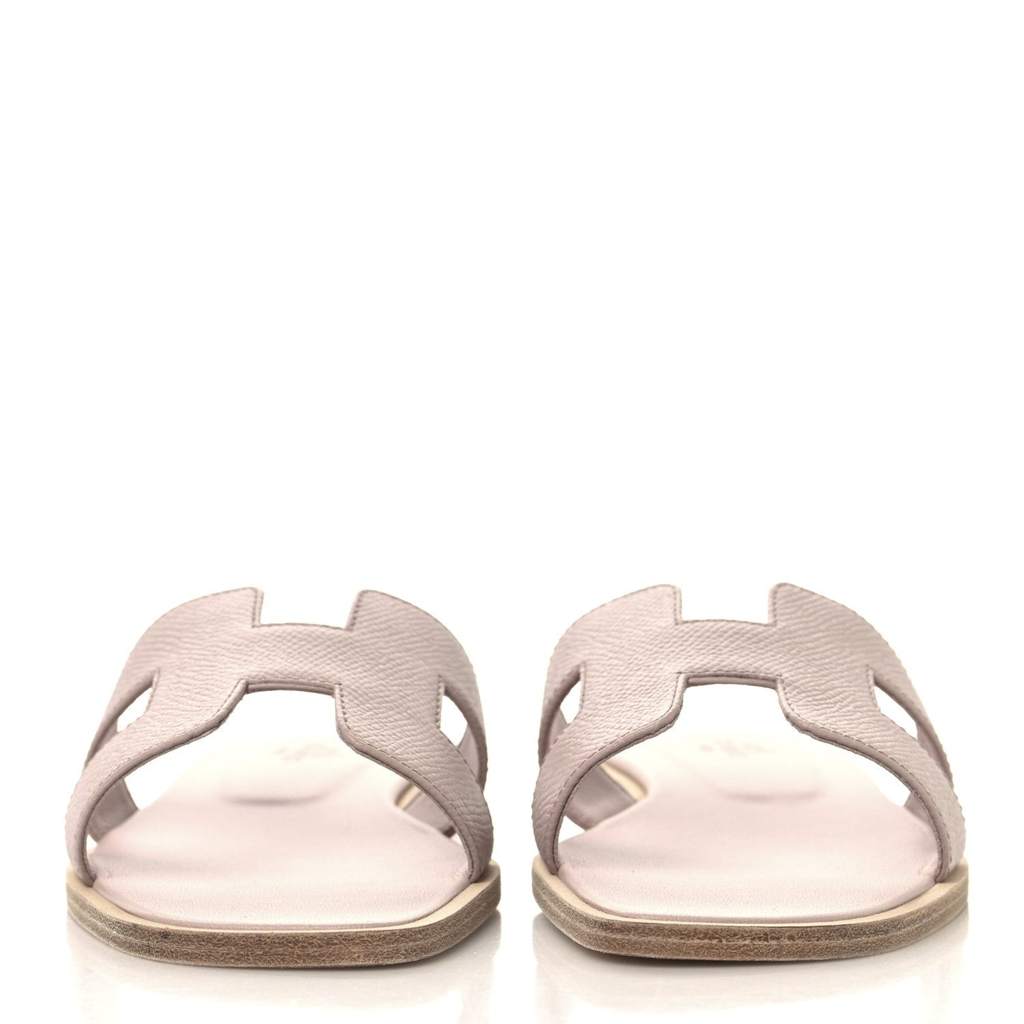 Hermes Epsom Oran Sandals 36 Rose Porcelaine