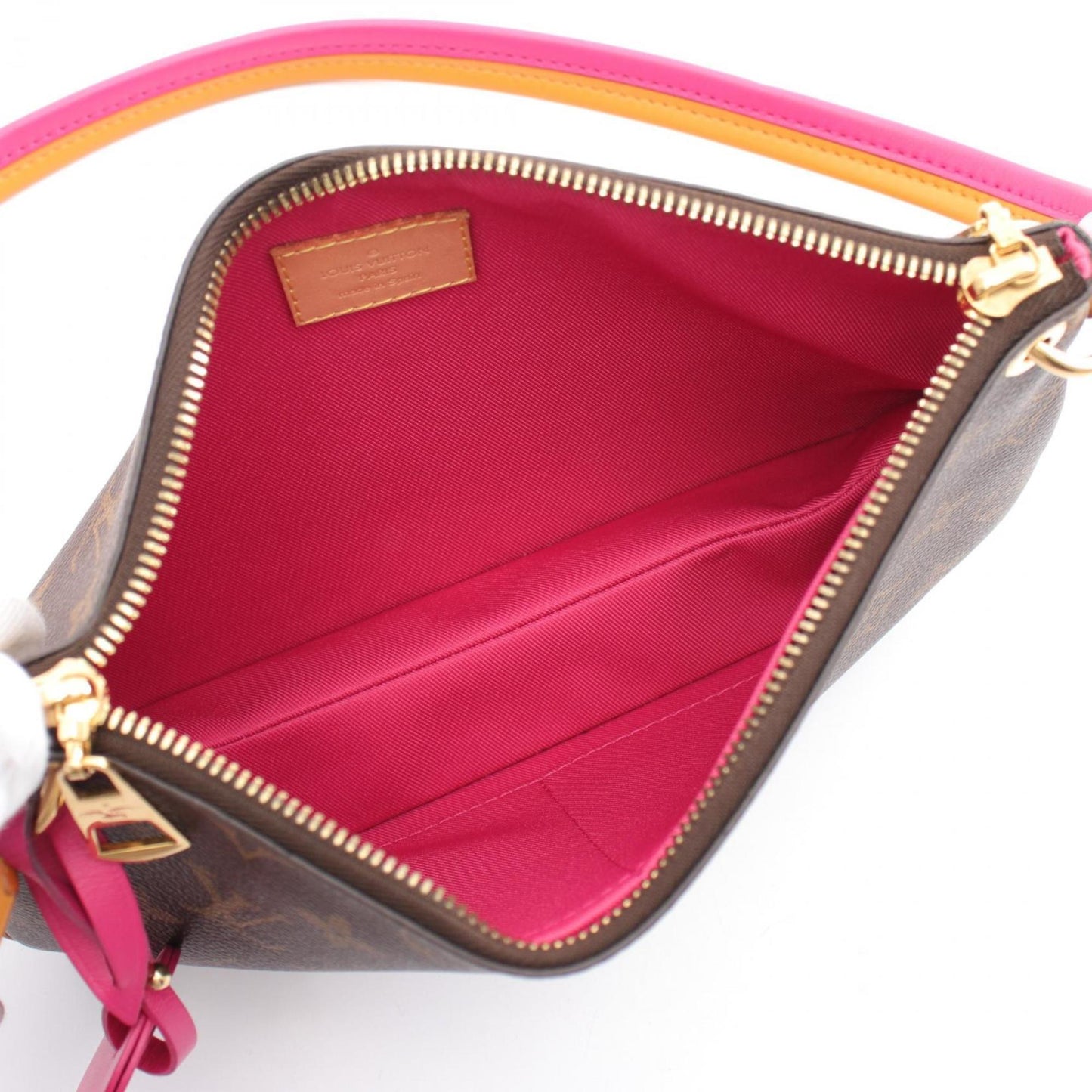 Louis Vuitton   pink Pvc Coated Canvas Leather Shoulder Bag