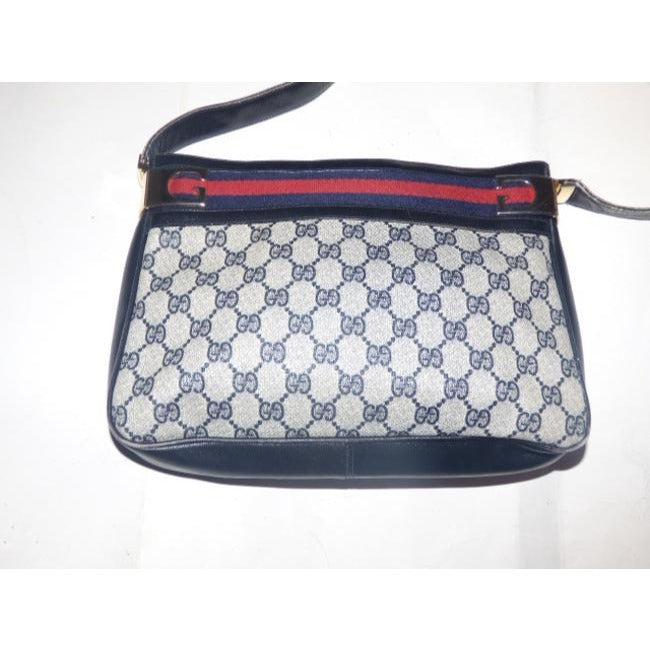 Gucci Leather Canvas Shoulder Bag