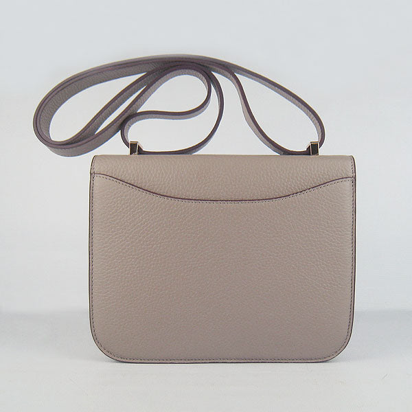 Luxury Hermes Constance Cowskin Leather Bag H017 grey Golden
