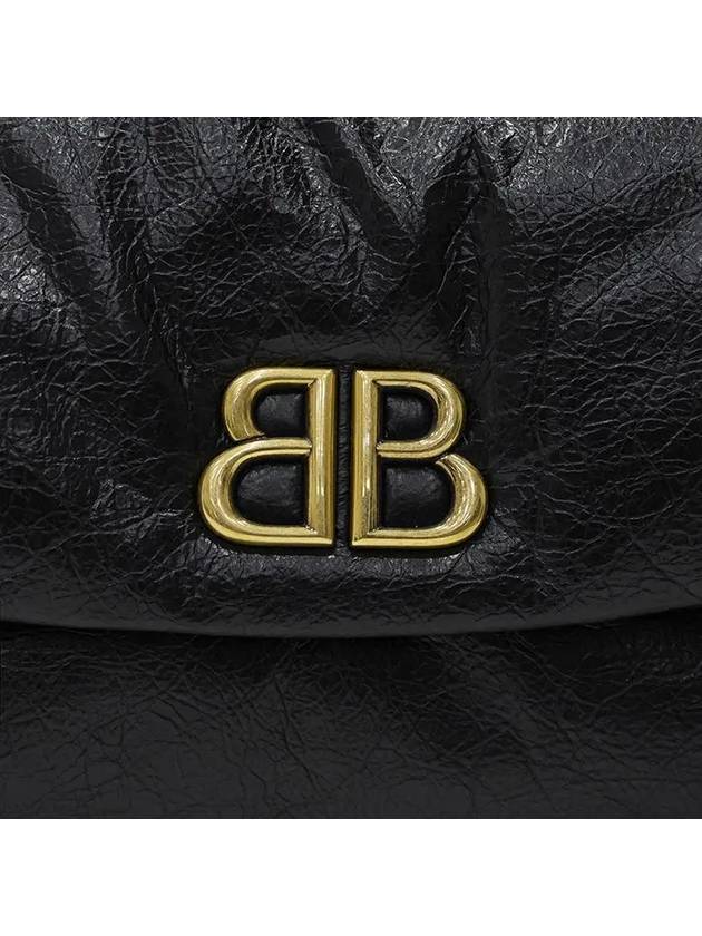 Luxury Balenciaga Trending 2026 Monaco Chain Strap Shoulder Bag Black