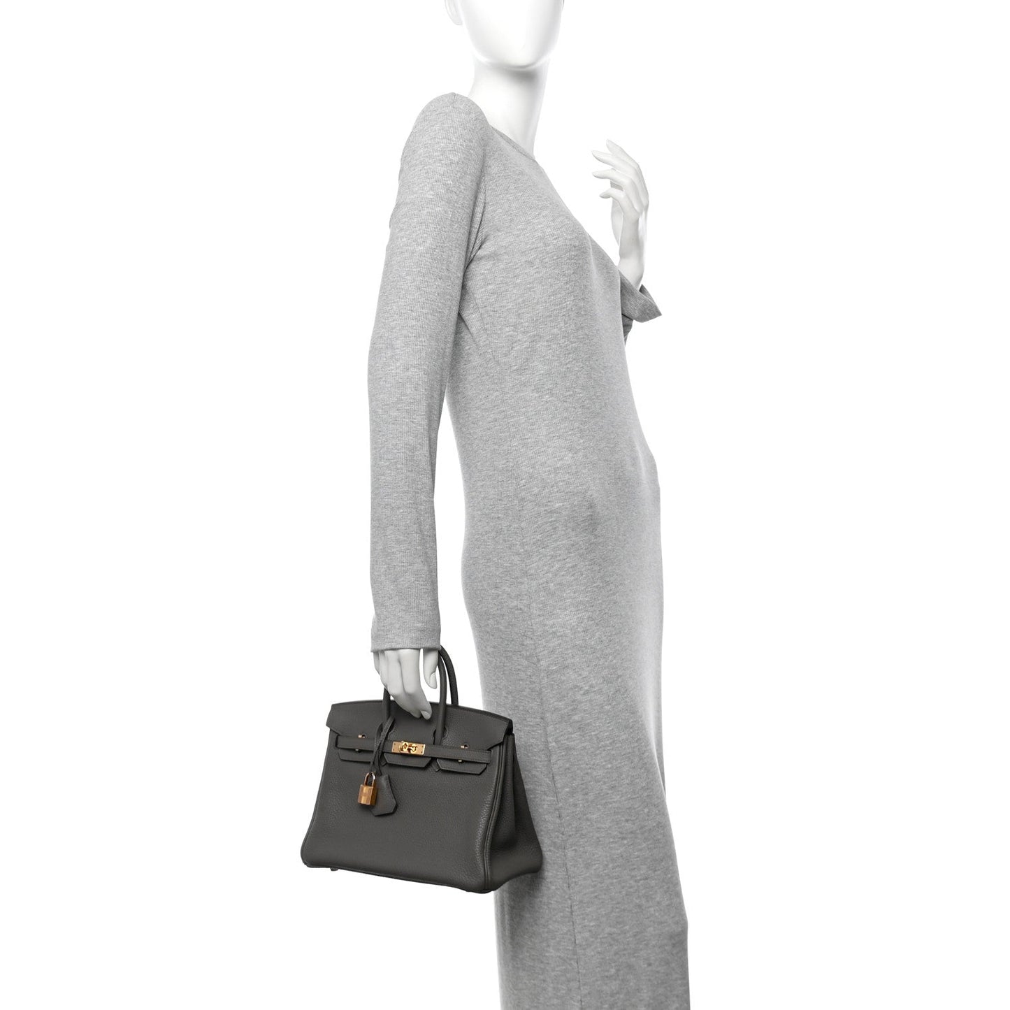 Hermes Togo Birkin 25 Etain