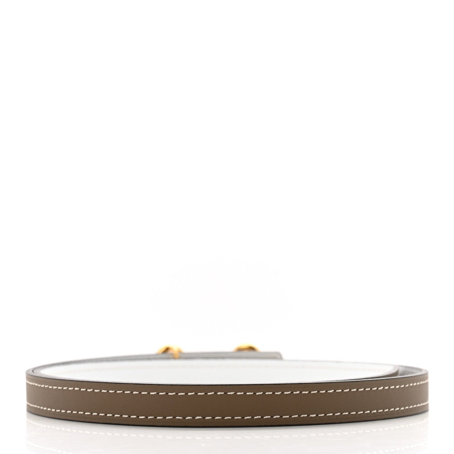 Hermes Epsom Swift 13mm Heritage Belt 65 26 Etoupe White