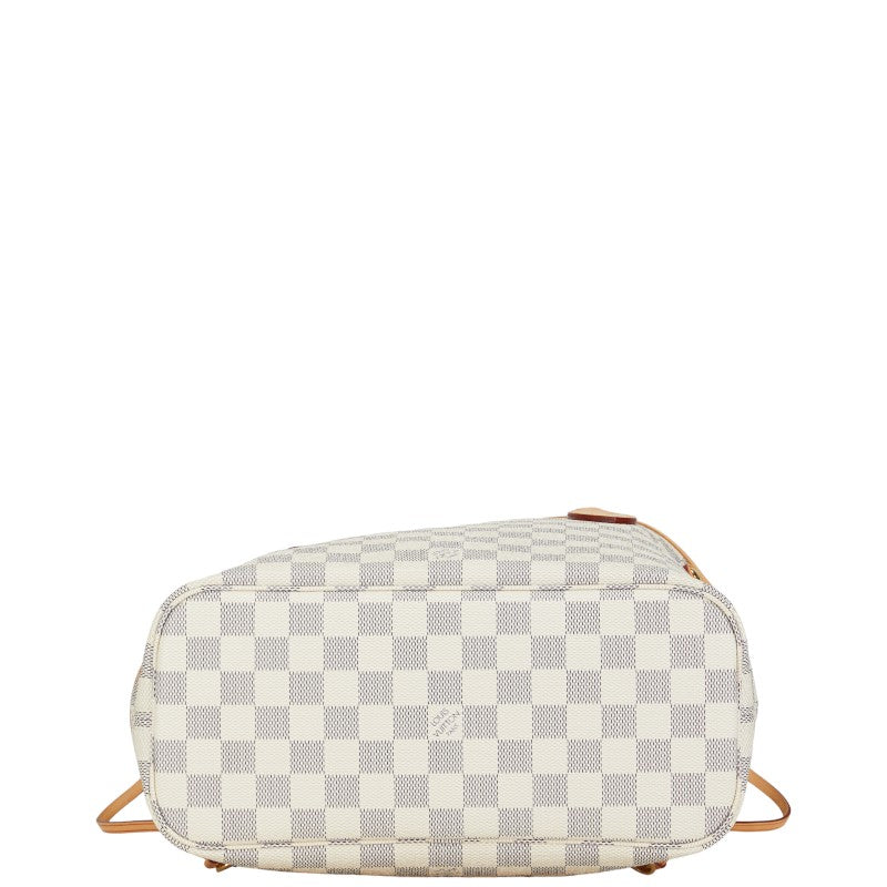 Louis Vuitton Damier Azur ark PM Tote Bag N51110 White PVC Leather  Louis Vuitton