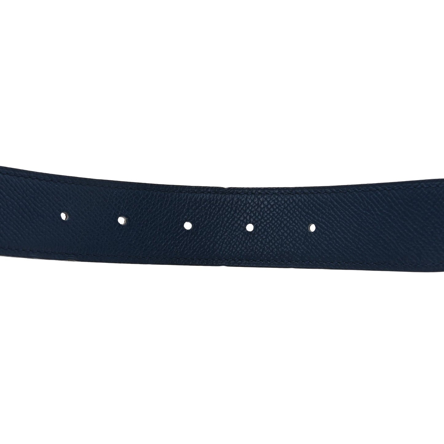 Hermes Epsom 32mm H Belt 90 36 Chocolate Bleu De Malte