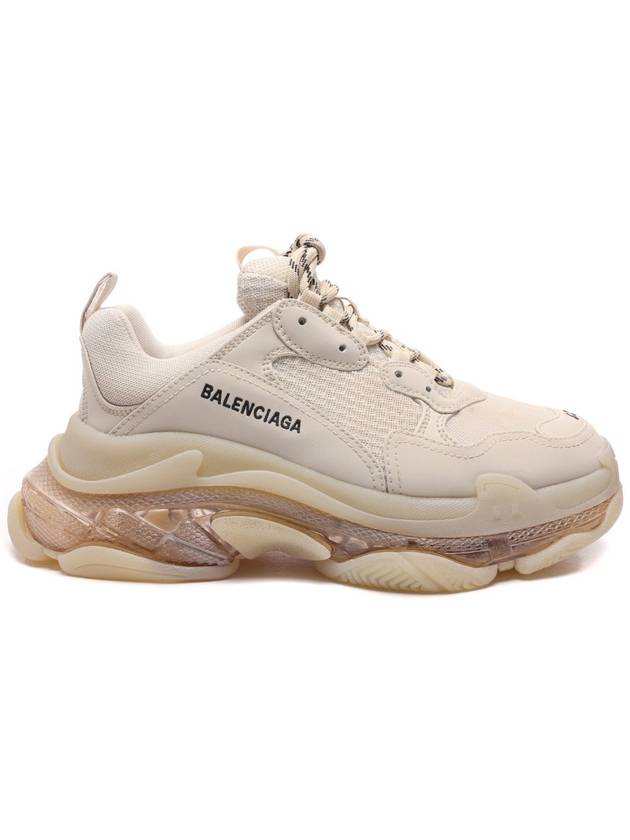 Luxury Balenciaga Trending 2026 Triple S Clear Sole Low Top Sneakers Beige