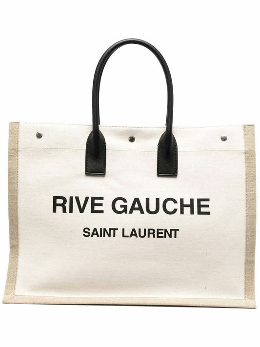 Luxury Saint Laurent Trending 2025 Women's Rive Gauche Large Tote Bag in Beige | 509415FAAVU Color 9054