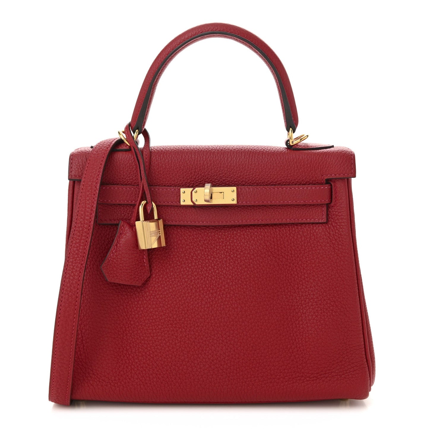 Hermes Togo Kelly Retourne 25 Rouge Casaque