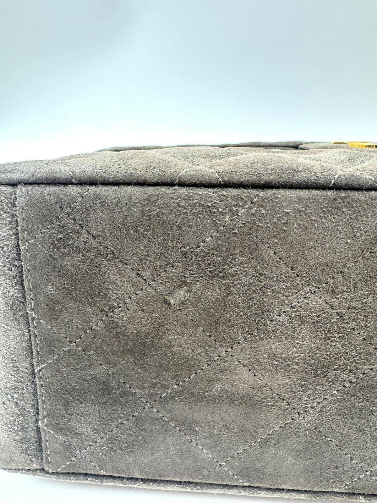 Chanel  Series 3 Suede Maxi Flap Bag