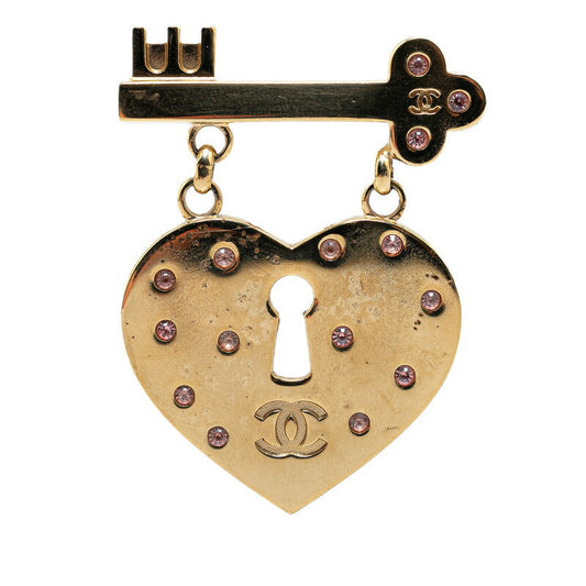 Chanel Coco Mark Heart Cadena Motif Brooch Classic Flap Tote