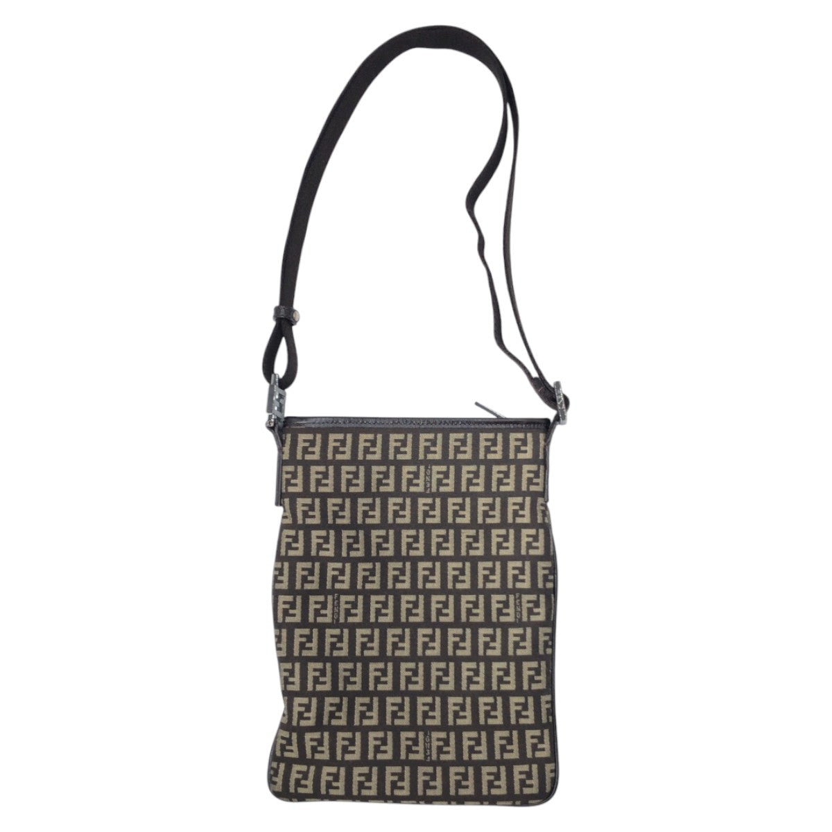 FENDI Shoulder Bag 2305 8BT079 JQ4 049 canvas Brown Shoulder bag, pochette, unisex Zucchino Women