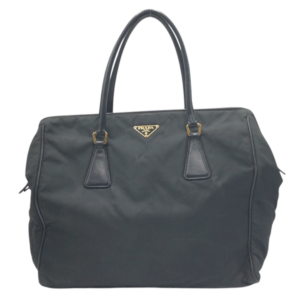 PRADA Tote Bag Nylon Black black Tote Bag handbag Test Triangular logo Women