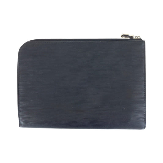 LOUIS VUITTON Clutch bag M62646 leather black Clutch bag business bag Epi Pochette Jules PM mens Used