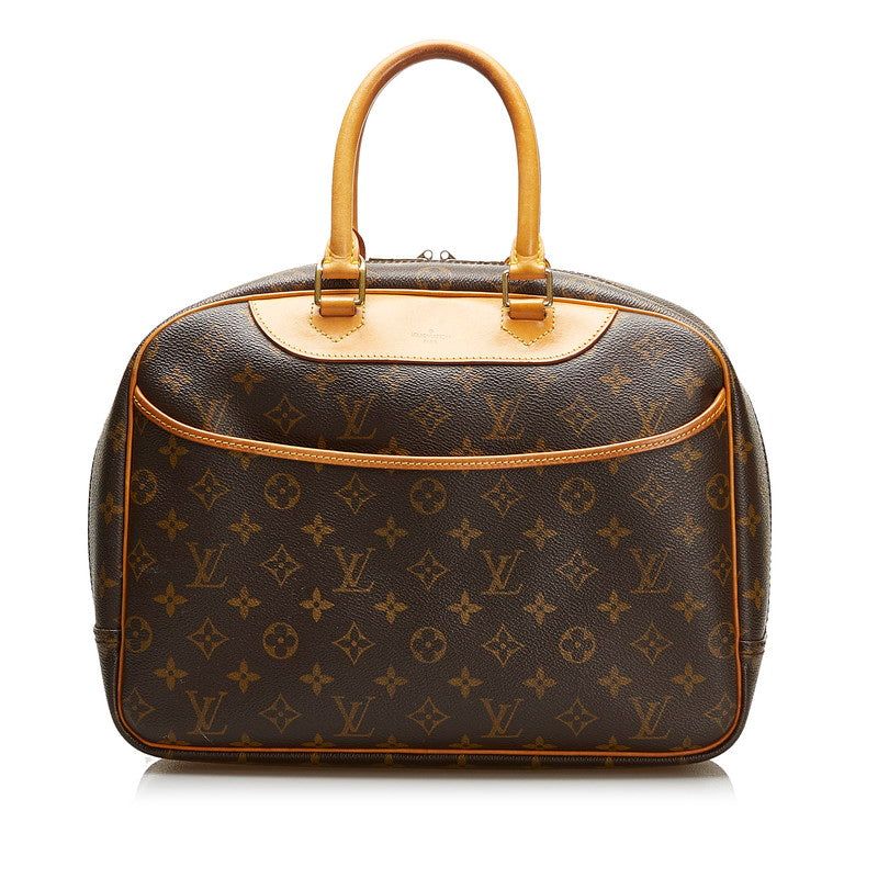 Louis Vuitton Brown Canvas Deauville handbag bag