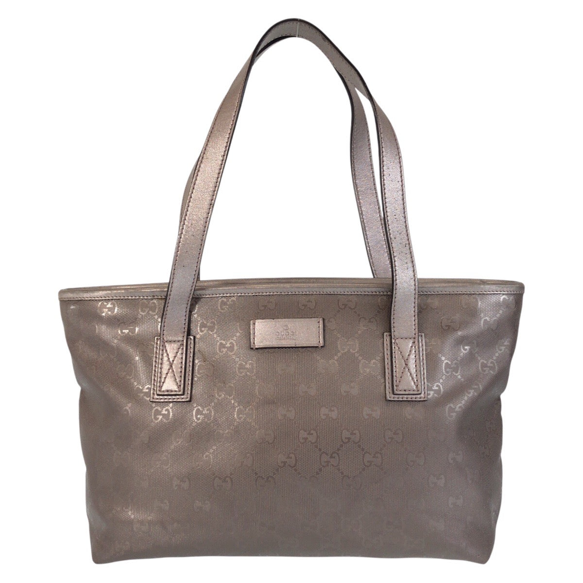 GUCCI Tote Bag 211138 PVC gray GG implementation
