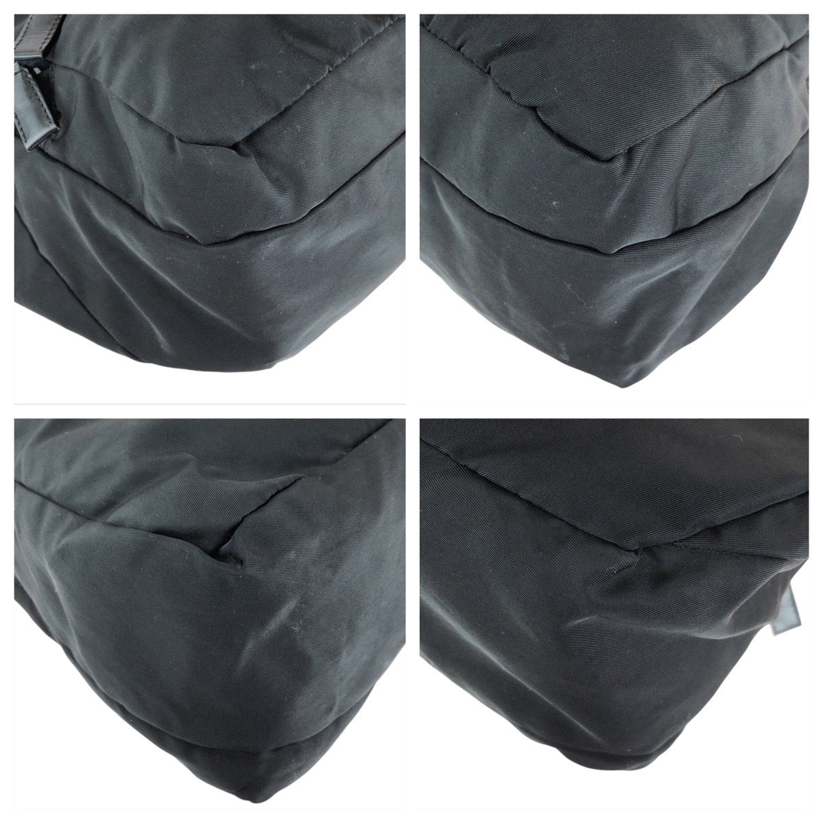 Prada Tessuto Triangle Logo Plate Nylon Shoulder Bag
