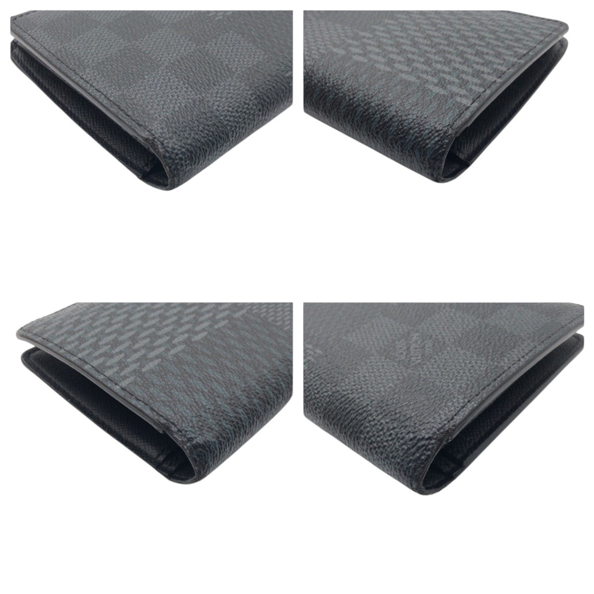 LOUIS VUITTON Long Wallet Purse N60436 PVC Black black Long Wallet Purse Damier Graphite 3D Portefeuille Brother NM mens