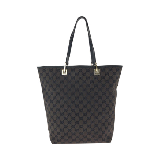 GUCCI Tote Bag 002 1098 GG canvas Brown Black Gold Metal Tote Bag Shoulder Bag Women