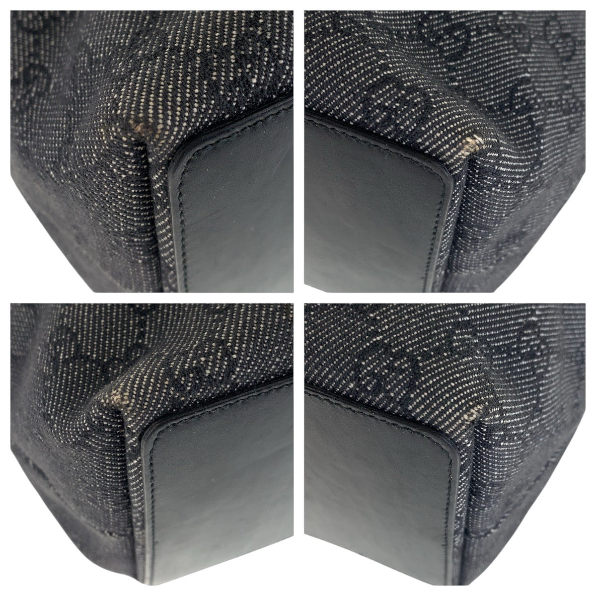 GUCCI Tote Bag 31243 GG canvas black