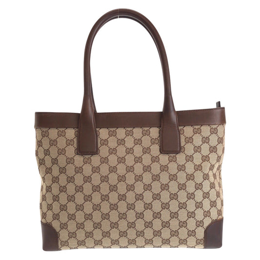 GUCCI Tote Bag 33890 GG canvas, leather Brown beige Tote Bag Shoulder Bag Women