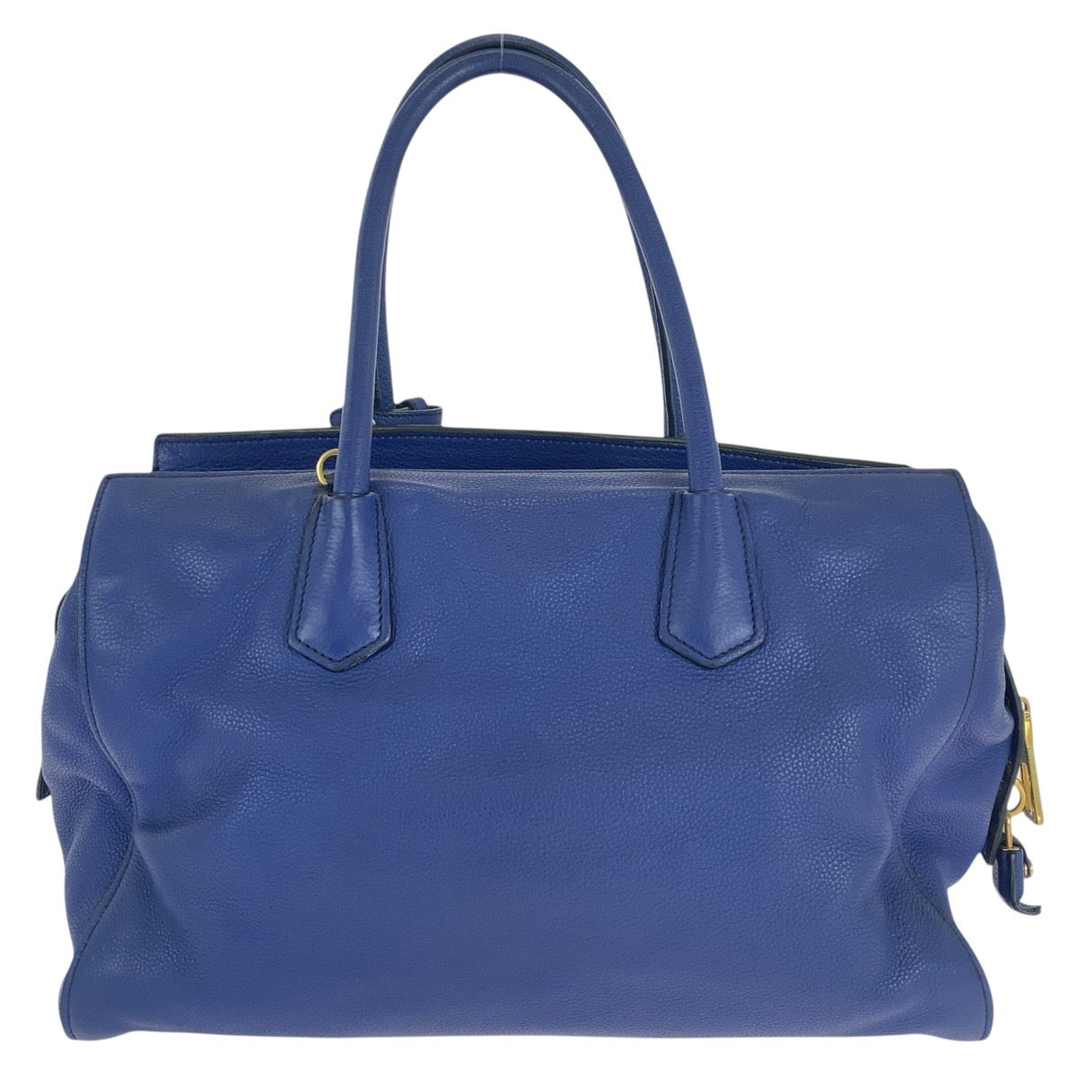 Prada Vitello Grain Triangle Logo Plate 2way Bag 158