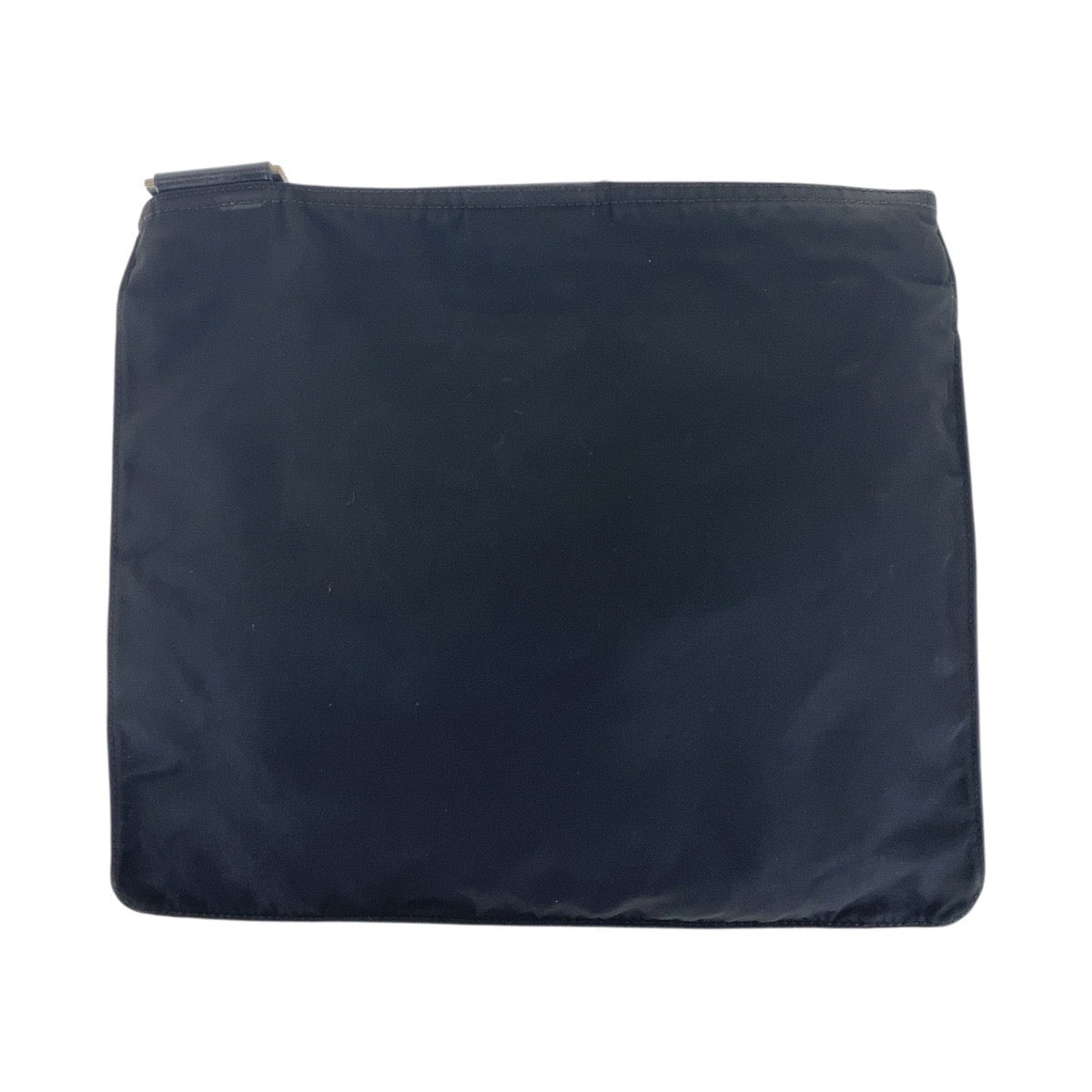 PRADA Shoulder Bag Nylon Black SilverMetal Shoulder Bag pochette Test Triangle With logo Women