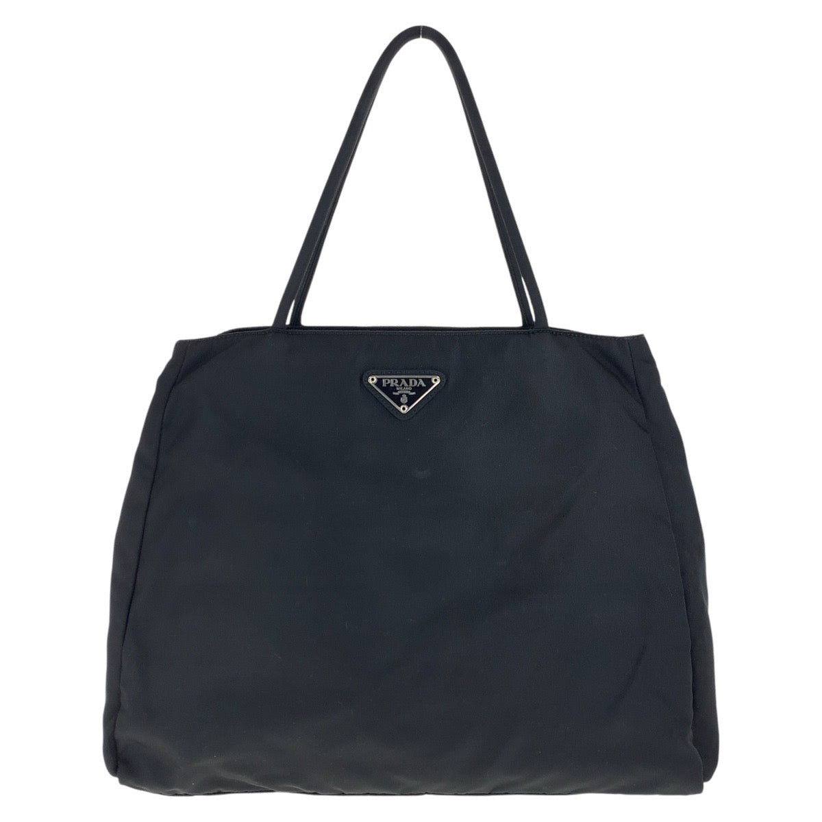 Prada Tessuto Triangle Logo Plate Nylon Tote Bag 501618
