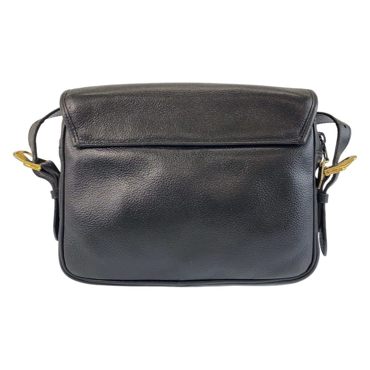Yves Saint Laurent Shoulder Bag leather Black GoldMetal Shoulder Bag pochette YSL Women(Unisex)