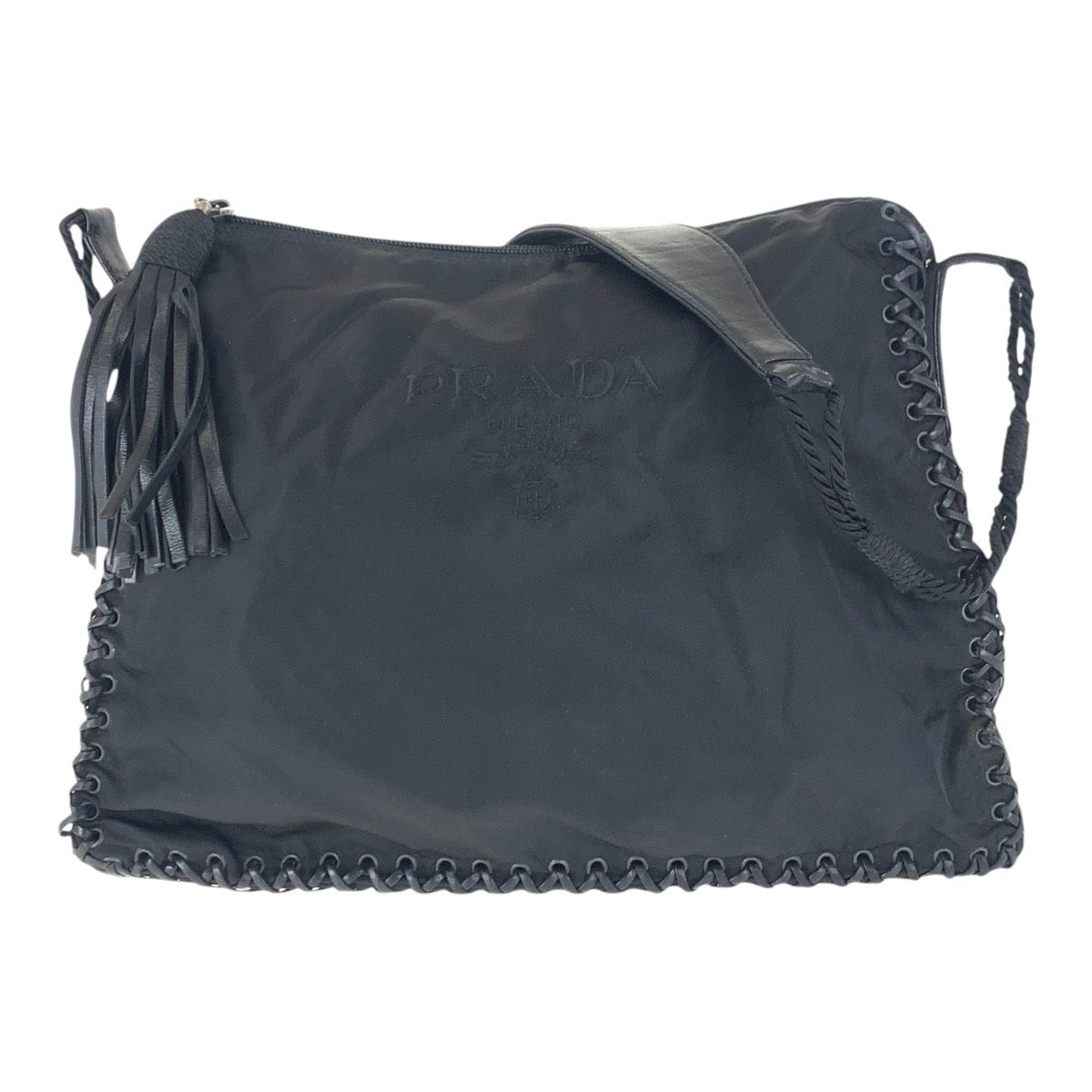 Prada Nylon/Leather Shoulder Bag 501642