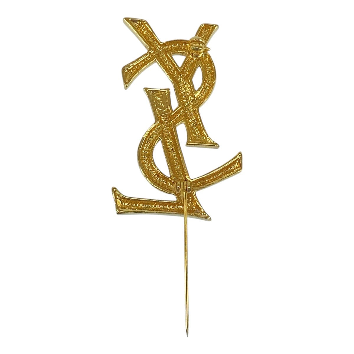 Yves Saint Laurent Brooch plating gold YSL Women