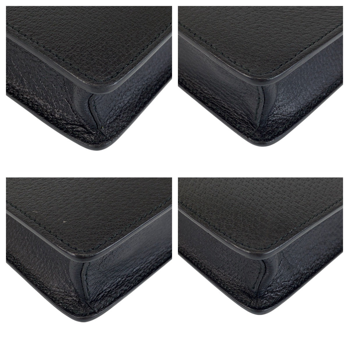 GUCCI Shoulder Bag 450976 leather Black GoldMetal Shoulder Bag Clutch bag 2way Sherry line mens