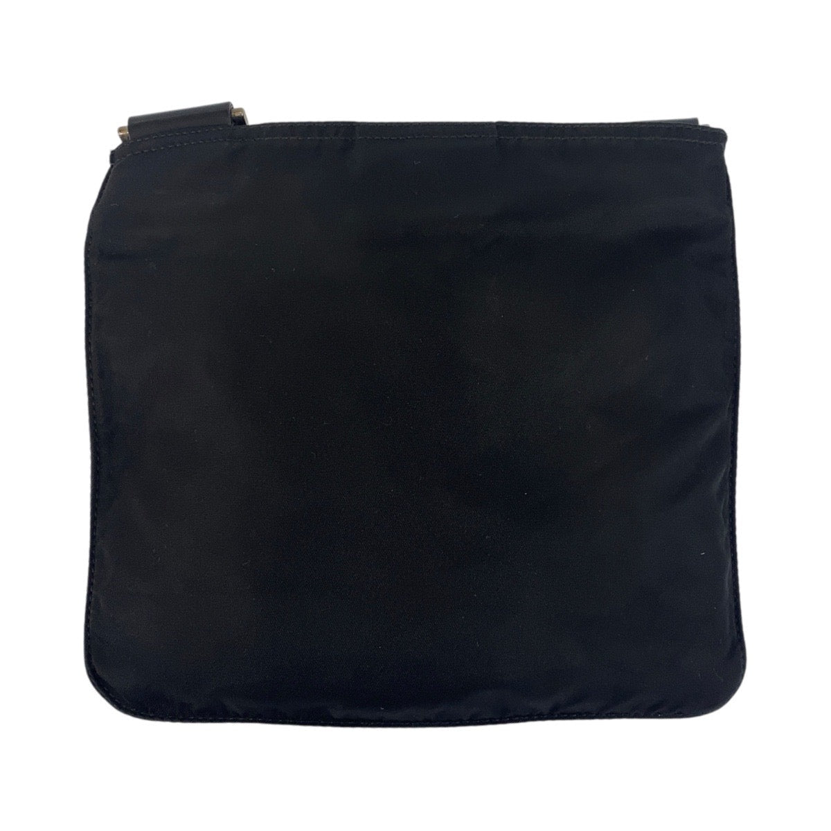 PRADA Shoulder Bag Nylon Black SilverMetal Shoulder Bag pochette Test Triangle With logo Women