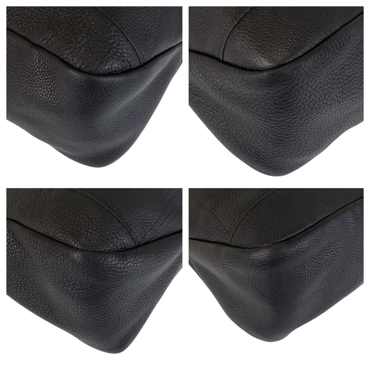 GUCCI Tote Bag 257051 leather Black GoldMetal Tote Bag Shoulder Bag Women(Unisex)