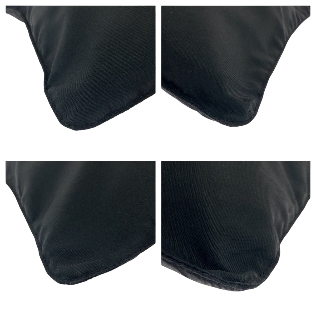 PRADA Shoulder Bag Nylon Black SilverMetal Shoulder Bag Sacoche Test Triangle With logo mens