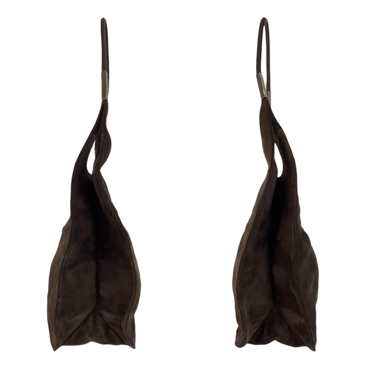 GUCCI Shoulder Bag 001 3167 Suede Brown