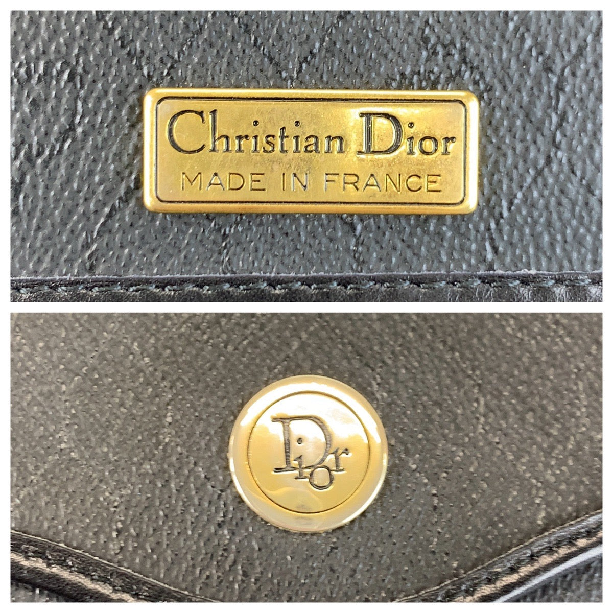 Dior Honeycomb PVC/Leather Shoulder Bag