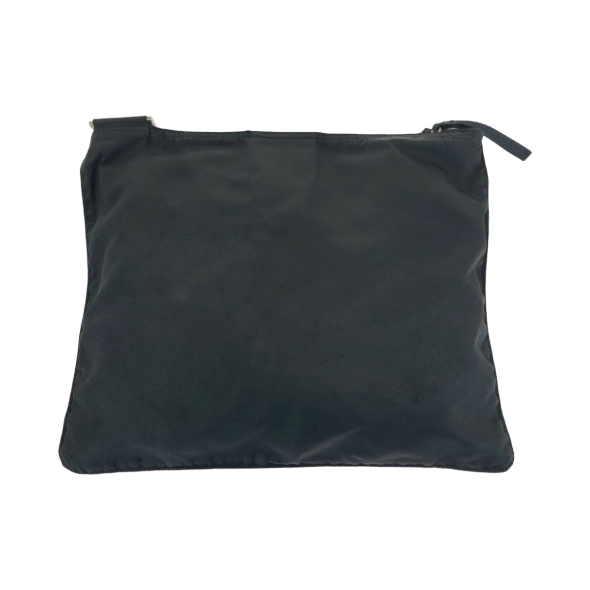 PRADA Shoulder Bag Nylon Black SilverMetal Shoulder Bag Sacoche Test Triangle With logo Women