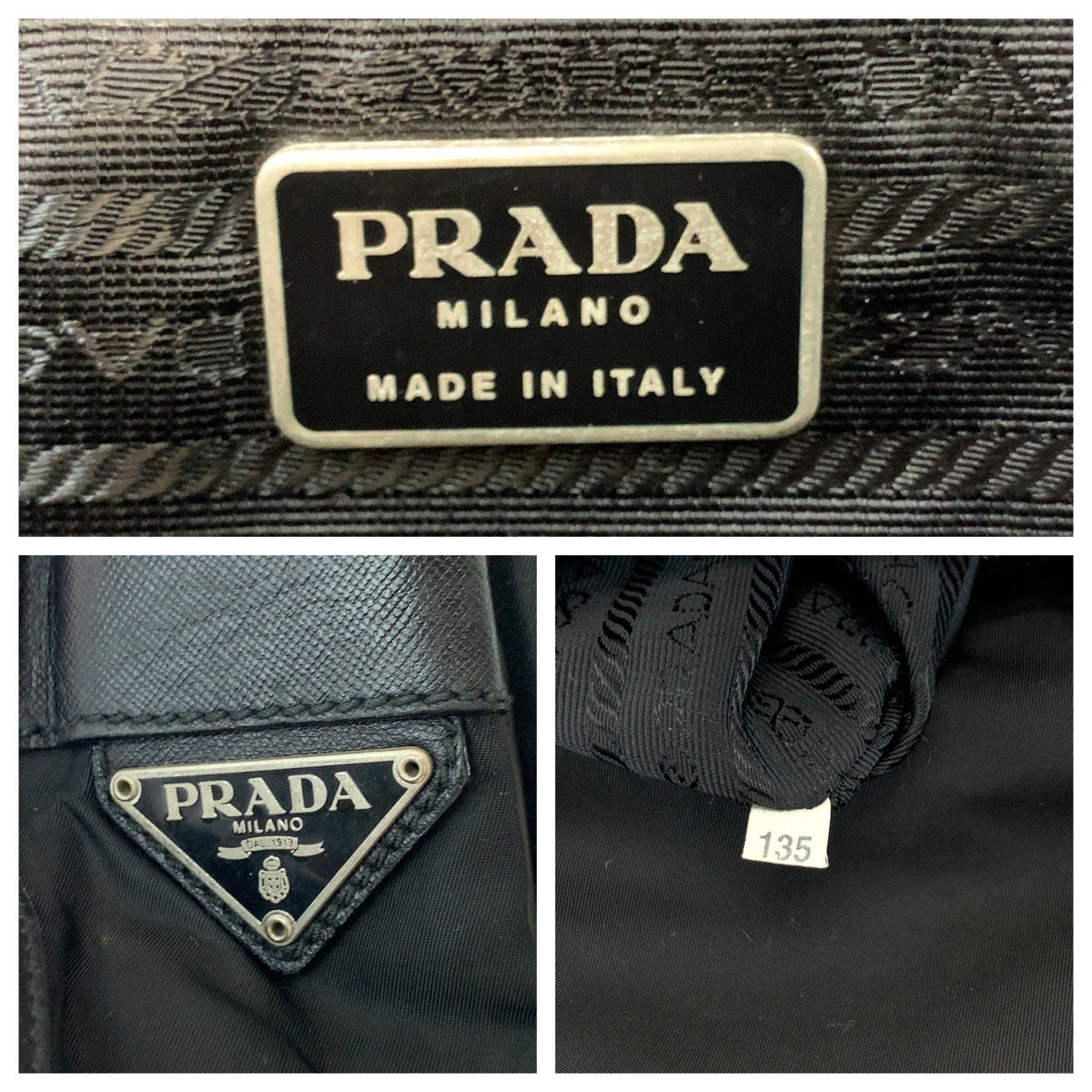 PRADA Shoulder Bag V166 Nylon Black SilverMetal Shoulder Bag Messenger bag Test Triangle With logo Women