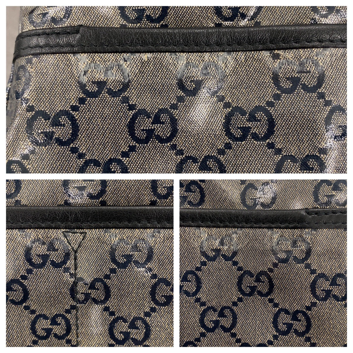 Gucci Coated Canvas 2way Tote Bag 155524