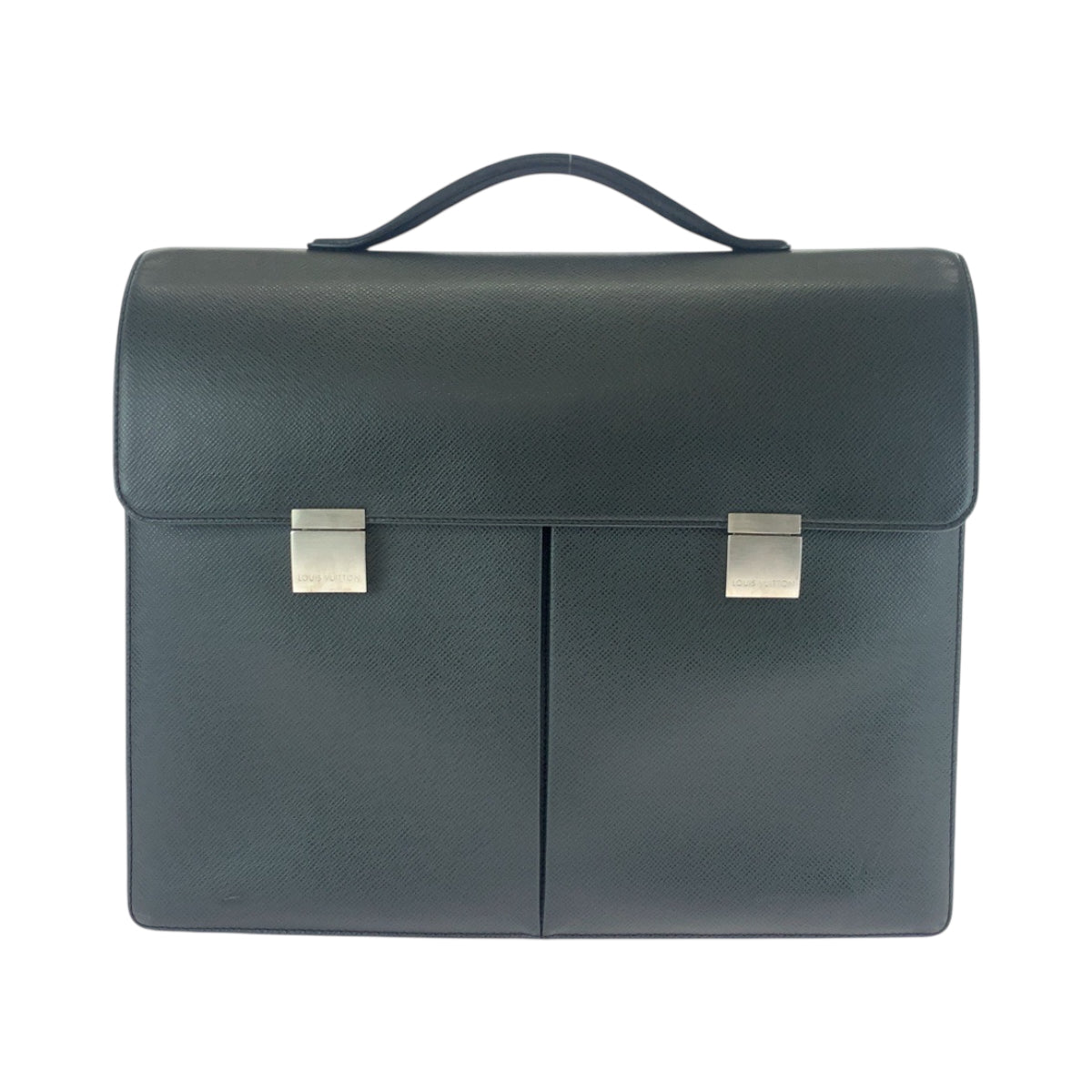 LOUIS VUITTON Business bag M30802 Taiga Ardoise Black SilverMetal Business bag handbag Taiga Kazan mens