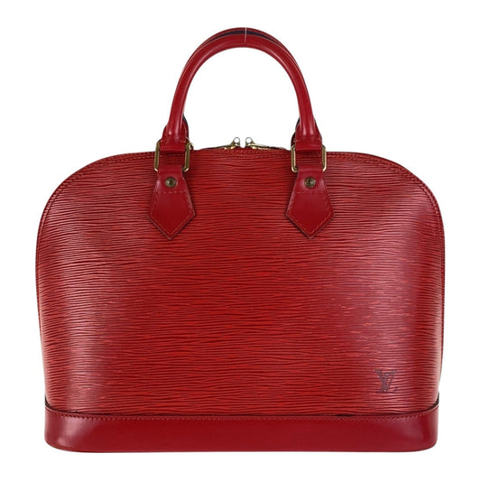 LOUIS VUITTON Handbag M40850 Epi Leather Red Gold Metal Handbag Tote Bag Epi Alma Women