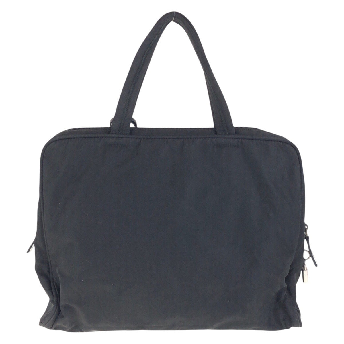Prada Tessuto Triangle Logo Plate Nylon Handbag