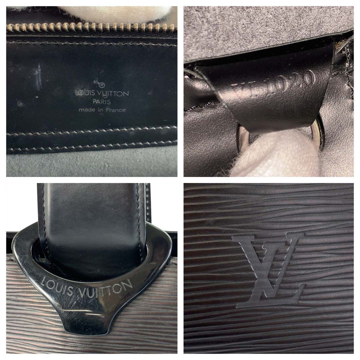 LOUIS VUITTON Tote Bag M52452 leather Noir black black Tote Bag Shoulder Bag Epi Gemo Women