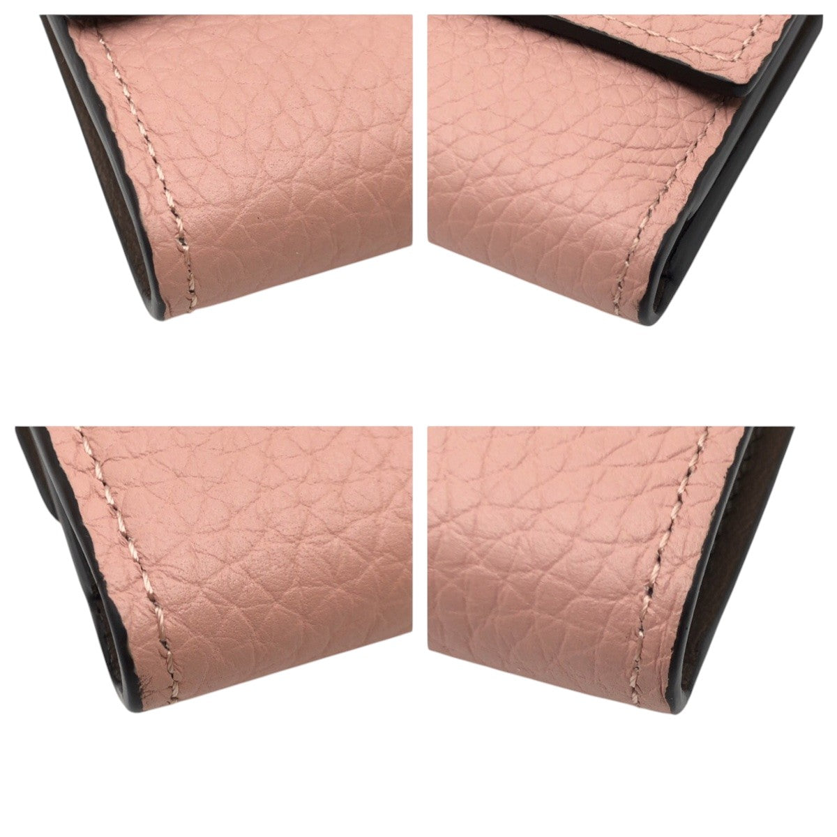 LOUIS VUITTON Tri-fold wallet M62156 leather Pink magnolia Tri-fold wallet Compact wallet Taurillon Clemence Portefeuille Capsine Women