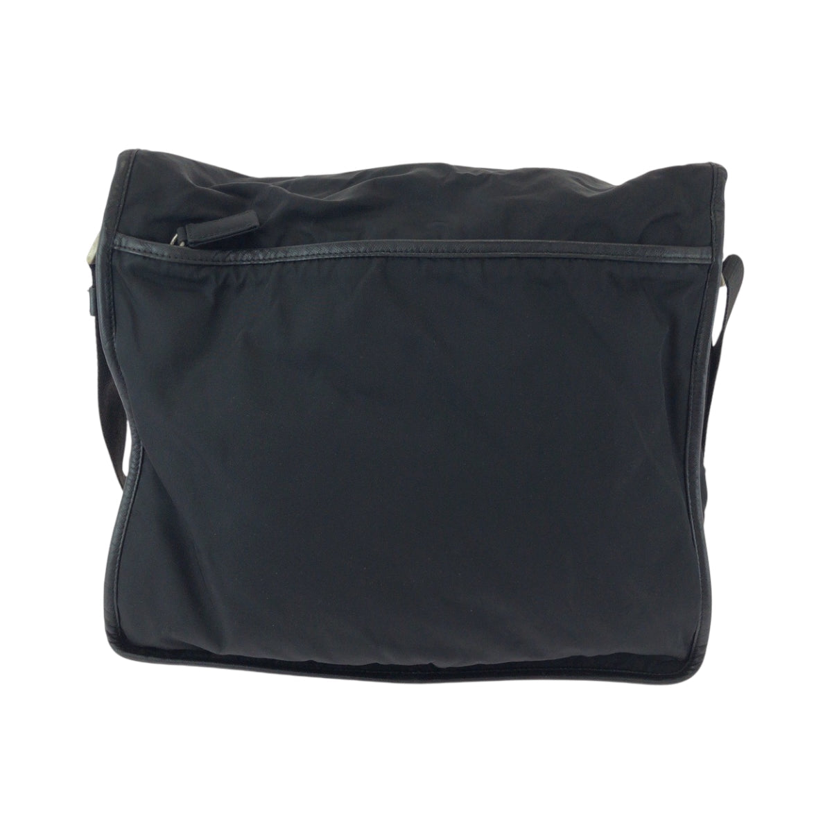 PRADA Shoulder Bag Nylon Black SilverMetal Shoulder Bag Messenger bag Test Triangle With logo mens