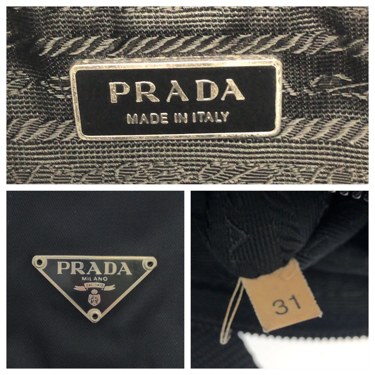 PRADA Shoulder Bag BT0173 Nylon Black SilverMetal Shoulder Bag Messenger bag Test Triangle With logo mens