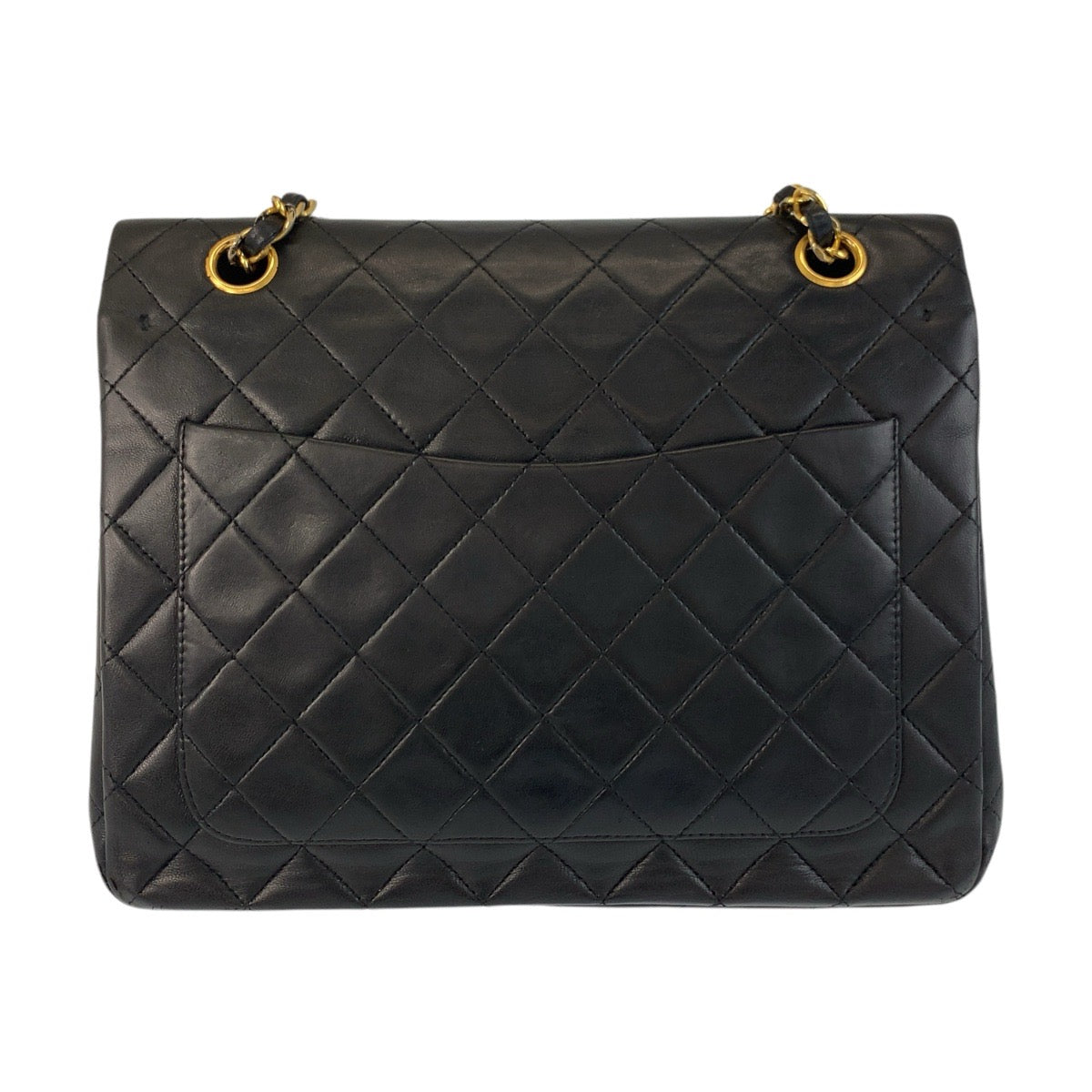 CHANEL Shoulder Bag lambskin Black GoldMetal ChainShoulder Bag Matrasse Turnlock COCO Mark Double Flap Women